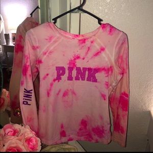 Victoria Secret PINK Custom tie dyed T-shirt